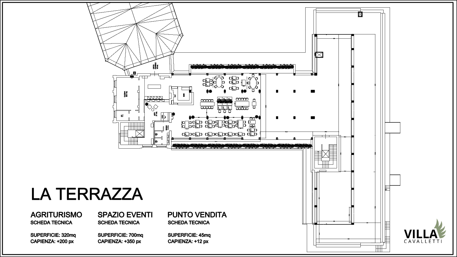 Plan LA TERRAZZA VILLA CAVALLETTI
