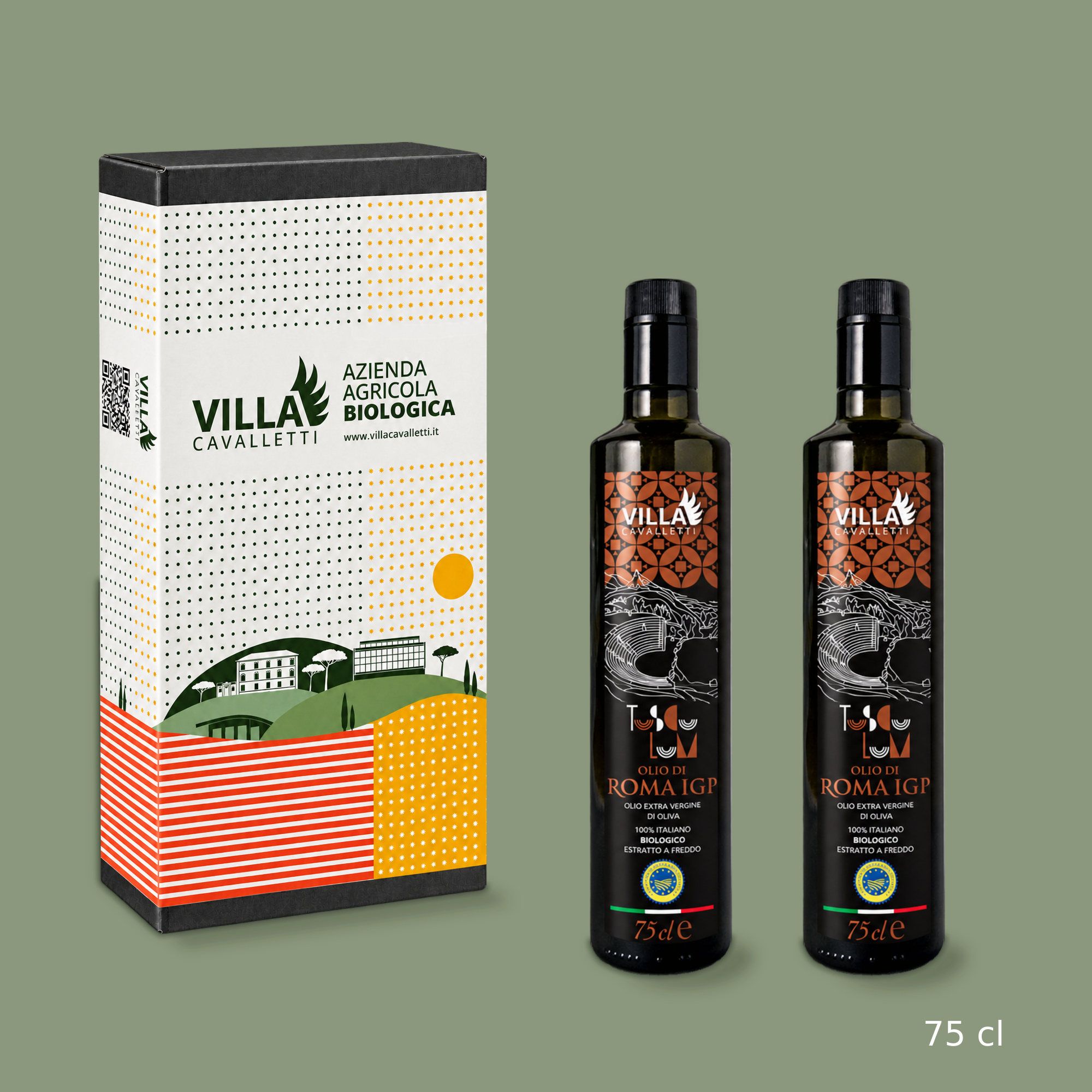 DOPPIO TUSCULUM 75 cl OLIO DI ROMA IGP ed. PAESAGGI