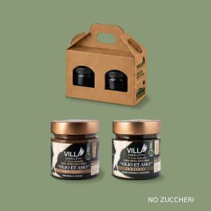 DUE CREME SPALMABILI SENZA ZUCCHERO Nocciolio + Cioccolio